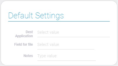 Default settings of file duplicate node