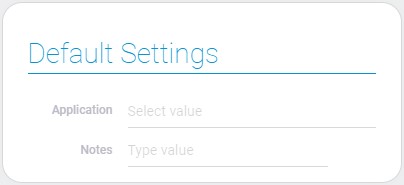 Default settings of get items node