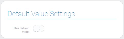 Settings of data reference default value