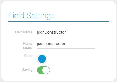 Settings of JSON constructor field