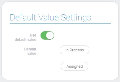 Settings of radio button default value