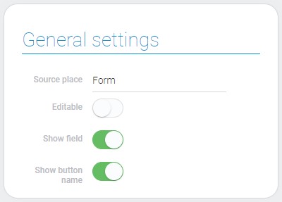 General settings of sharing style