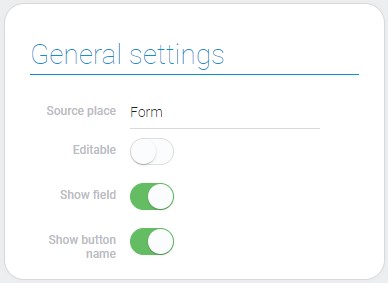 General settings of update items style