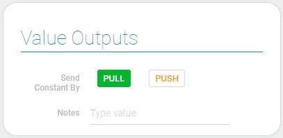 Value Outputs