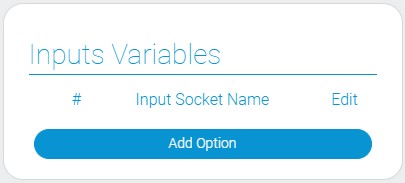 Settings of JSON scheme variable inputs
