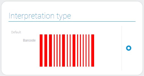 Types of barcode interpretation