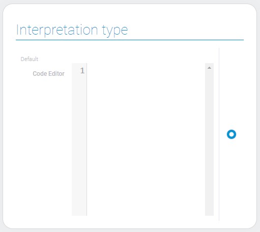 Types of code editor interpretation