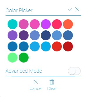 Color picker standard mode