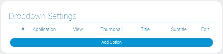 Settings of go to link dropdown
