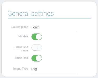 General settings of icon style