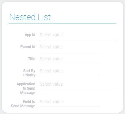 Settings of nested list