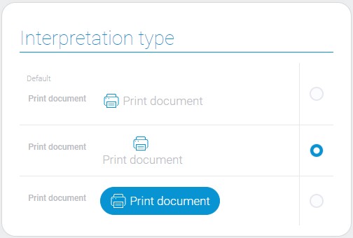 Types of print document interpretation