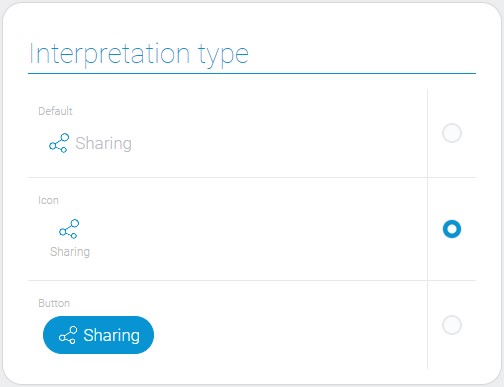 Types of sharing element