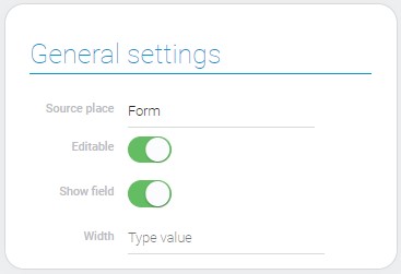 General settings of smart input style