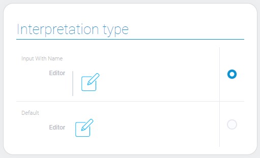 Types of text editor interpretation