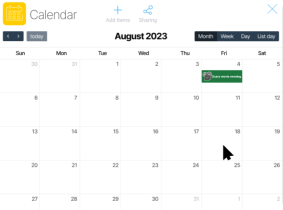 Calendar