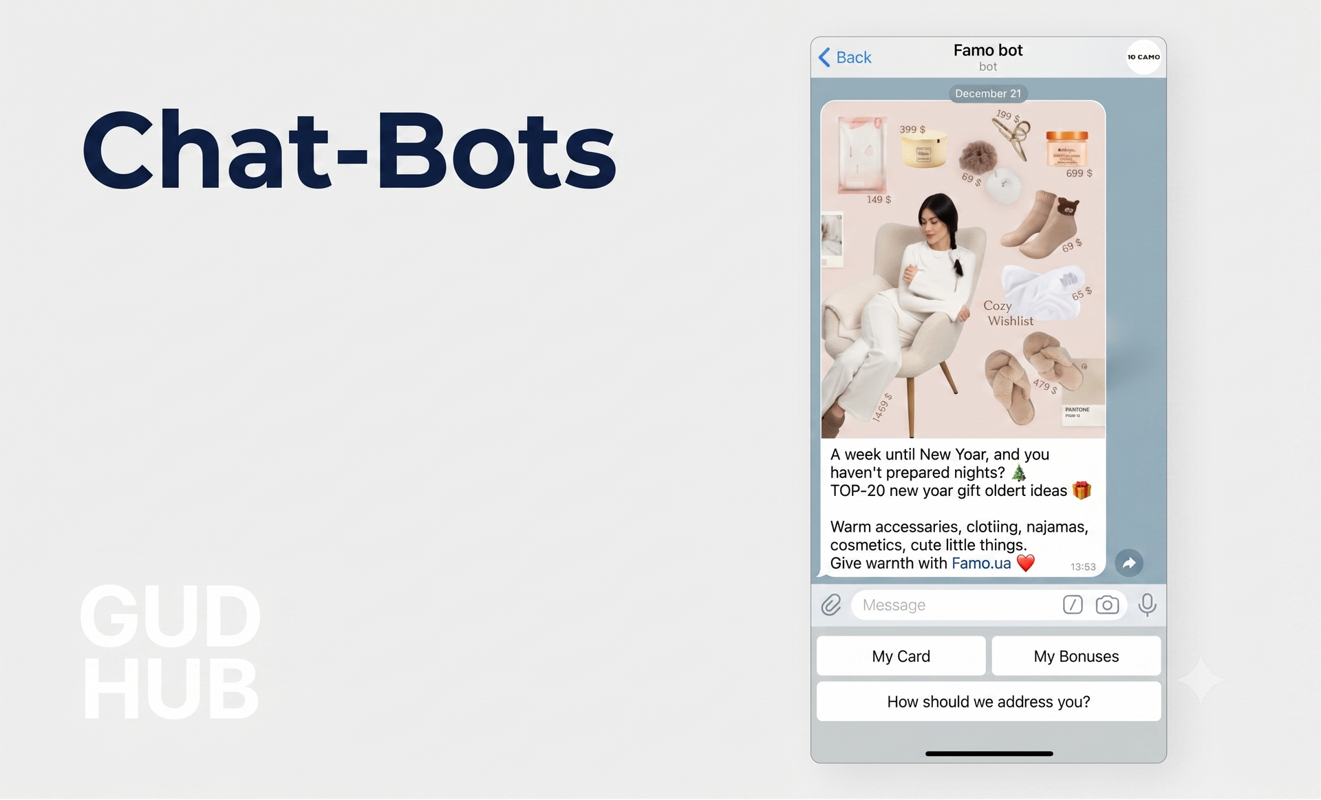 Marketing automation with chatbots
