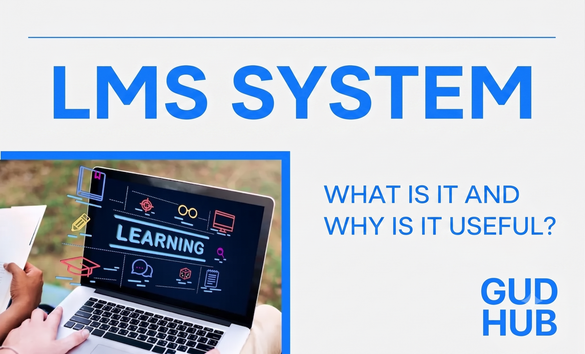 Infographics about the LMS system and its capabilities
