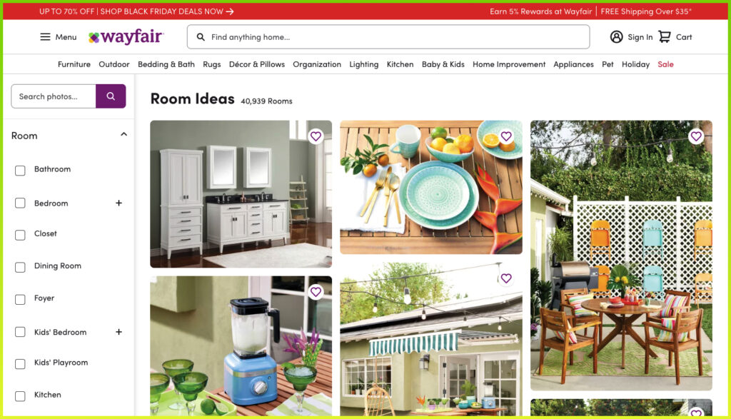 photorealistic rendering Wayfair